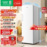 容声（Ronshen）方糖291L立式冰柜家用变频风冷无霜一级节能-40℃深冷世界杯冰箱BD-291E30LNLAD国家补贴