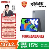 联想小新PadPro12.7 2025款平板电脑 国家补贴15% 2.9K高刷全面屏 娱乐学习 10200mAh 8+128G大象灰