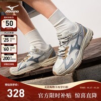 美津浓(MIZUNO)男女运动休闲鞋缓震透气网面拼接跑步RACER S 01/丹宁 41