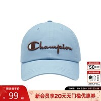 Champion冠军25春季新款棒球帽男女情侣休闲鸭舌帽子户外运动潮流 蓝色 均码