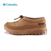 哥伦比亚(Columbia)2025秋冬新品户外女子银点拒水缓震抓地休闲运动低帮雪地靴BL9746 286-驼色 38.5 内长24.5CM