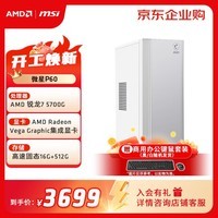 MSI微星P60 16G+512G 商用办公台式电脑主机 R7-5700G AMD官方认证 设计师整机 企业采购 享国家补贴