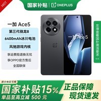 一加 Ace 5 国家补贴 第三代骁龙8 风驰游戏内核 oppo游戏AI智能5G游戏手机 全速黑 16GB+512GB 官方标配【全国联保】