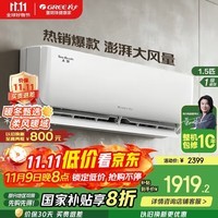 格力(GREE)空调【家电国家补贴】节能省电 1.5匹 大1匹 天仪 新一级能效 变频冷暖自清洁 壁挂式卧室空调挂机 1.5匹 一级能效 格力天仪 挂机空调 新品推荐