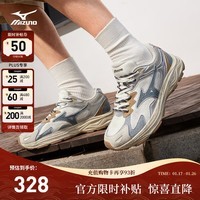 美津浓(MIZUNO)男女运动休闲鞋缓震透气网面拼接跑步RACER S 01/丹宁 41