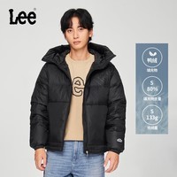 Lee商场同款舒适版连帽男羽绒夹克外套保暖休闲潮流
