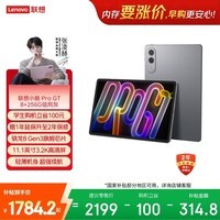 联想小新Pad Pro GT 11.1英寸办公学习游戏AI平板电脑3.2K超清高刷大屏骁龙8Gen3国家补贴8+256G灰