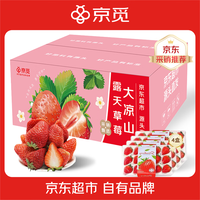 京觅四川大凉山草莓4盒礼盒装 单果13克+ 净重2.1斤+生鲜水果源头直发