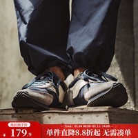 马登工装男鞋复古慢跑鞋夏季透气百搭休闲运动鞋男潮流轻便鞋子 深蓝色 41 (255mm)