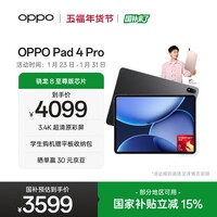 OPPO Pad 4 Pro【国家补贴】13.2英寸平板电脑 高通骁龙8至尊版芯片 16GB+512GB 深空灰 
