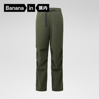 蕉内(Bananain)5系氧气男士裤子秋季户外机能伞兵裤休闲工装易打理透气长裤 松木绿 S