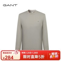 GANT/甘特25年秋冬新款男圆领针织衫高弹针织内搭百搭亲肤毛衫 248-驼色 L