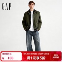 盖璞男装2025秋季新款多口袋巴恩风翻领宽松夹克外套美版 橄榄绿 M 美码 L亚洲码180/96A