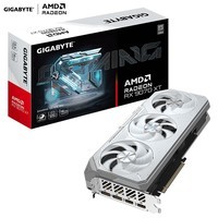 技嘉(GIGABYTE)9070XT显卡 冰魔鹰 AMD Radeon RX 9070 XT GAMING OC ICE 16G 电竞游戏设计智能AI电脑独立显卡