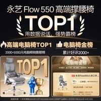 永艺Flow550人体工学椅电脑椅子护腰人工力学座椅久坐办公学习电竞椅