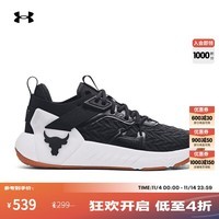 安德玛(UNDERARMOUR)Project Rock强森6代男子健身运动训练鞋3026534 黑色001 41