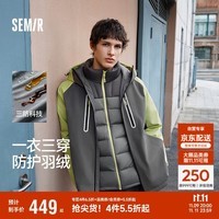 森马(Semir)防护羽绒|羽绒服男冬90绒子防风三防25三合一两件套109725113126