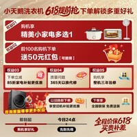 小天鹅（LittleSwan）【价保618】小乌梅3.0滚筒洗衣机全自动家用10KG水魔方超薄纯平全嵌超微净泡单洗/洗烘 智投小钢炮 【小乌梅3.0标准版】VE40 行业爆款 滚筒洗烘
