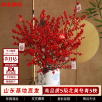 京东鲜花【北美冬青】5枝A+级年宵花节日用花春节新中式氛围感源头直发