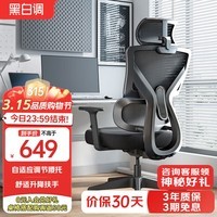 黑白调P5双背-Ultra人体工学椅电脑椅子办公椅人工力学椅电竞椅 P5 Ultra-双背款【无脚托】