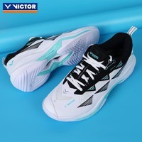 威克多（VICTOR）胜利C90系列羽毛球鞋 李梓嘉同款全面减震稳定抗扭舒适男女球鞋 C90HP 白/黑 38