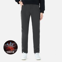 探拓(TECTOP)冲锋裤女加绒保暖防风软壳裤登山徒步裤 女款深灰 XL