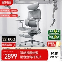 黑白调E3Ultra四代人体工学椅电脑椅子办公椅人工力学座椅按摩加热