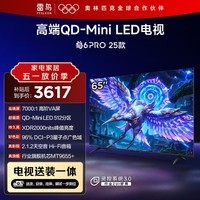 FFALCON雷鸟【固定挂架送装一体】鹤6 PRO 25款 65英寸QD-MiniLED 电竞游戏电视机65S595C Pro