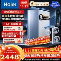 海尔（Haier）净水器矿物质水 家用厨下甜美鲜矿鲜活水母婴直饮水机RO反渗透过滤净饮机厨房 星河家电补贴 1200G甜美鲜矿水净水器【8年真长效ro膜】
