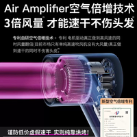 圣西曼无叶不伤发正品吹风机酒店风筒家用静音大功率发廊大功率护发电吹风 【银灰色】单风嘴送支架顶配版 3米线