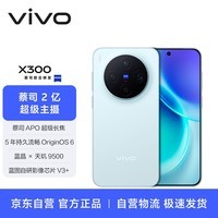 vivo X300 16GB+512GB 自在蓝【通讯】 蔡司2亿超级主摄 蔡司APO超级长焦 拍照 AI手机