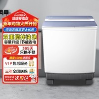 小天鹅（LittleSwan）双桶双缸洗衣机半自动家用 12公斤超大容量 品质双电机洗脱分离