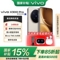 vivo X300 Pro 国家补贴 蔡司2亿APO超级长焦 蓝图影像双芯 5年持久流畅OriginOS 6 AI手机 旷野棕 16+512GB