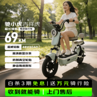驰小虎电动自行车 如意虎新国标电动车电动自行车48V20Ah电池长续航电瓶车代步车电车家用成人电车绿