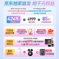 海尔（Haier）出品统帅懒人冰立得500L法式多门冰箱10分钟极速自动制冰双系统嵌入国家补贴BCD-500WLLFDG9L9U1