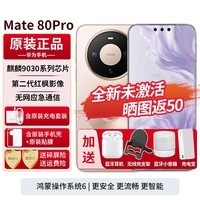 华为Mate80Pro【24期免息】麒麟9030新品鸿蒙AI手机第二代红枫影像 户外探索模式 新机2026年上市 晨曦金 12G+256GB 全网通 6期免息