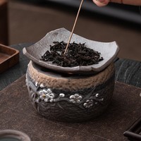 景盏煮茶烤茶炉蜡烛温茶器炒茶小陶炉烤茶盘家用户外可明火加热 单烤碟 无规格