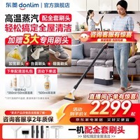 东菱(Donlim)多功能蒸汽清洁机 家用布艺地毯窗户厨房油污全屋清洗机 高温除菌除螨清洁神器 【全屋清洁版】DL-7901标配+三大清洁头