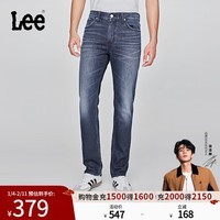 Lee【张凌赫代言】25早秋新品723修身中腰直筒复古深蓝色男牛仔裤 深蓝色 30
