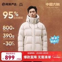 网易严选中国大鹅x燕云联名款焱2.0升级经典95白鹅绒羽绒服高蓬五防大被子 24年基础款-晨雾（常规款） -男女同款 S （165/88A）