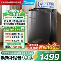 小天鹅（LittleSwan）波轮洗衣机全自动家用12KG大容量TB120V01MDT 水魔方防缠绕除菌 直驱变频 以旧换新 京东自营