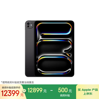 Apple/苹果【教育优惠】iPadPro11英寸M4芯片2024年平板电脑(2T WLAN版/纳米纹理玻璃/MWR83CH/A)深空黑