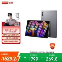 联想（Lenovo）小新PadPro GT 11.1英寸办公学习游戏AI平板电脑3.2K超清大屏骁龙8Gen3国家补贴教育优惠 8+128G灰