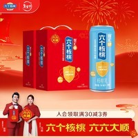 六个核桃智汇健无糖核桃乳240ml*12罐*2箱植物蛋白饮料【年货好礼】