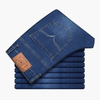 真维斯户外运动秋季男士直筒青少年棉质牛仔裤男装 蓝色 【009】 31