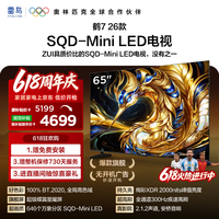 FFALCON雷鸟电视65鹤7 26款 65英寸  SQD-Mini LED超级蝶翼星曜屏 万象分区 绚彩XDR 平板电视65R79A