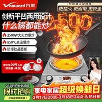 万和（Vanward）抖音同款电陶炉电磁炉凹面家用2500W大功率商用电火灶爆炒猛火灶煮茶炉智能定时不挑锅京东自营 