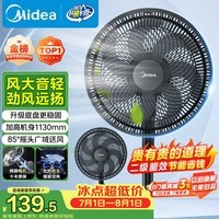 美的(Midea)【超级单品】七叶轻音立式电风扇家用柔风落地扇台式桌面小型风扇大风量节能摇头宿舍电扇 SAF30AB