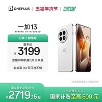 一加 13 12GB+256GB 白露晨曦 oppo 高通骁龙 8至尊版 6000mAh电池 智能游戏电竞5G旗舰手机 国家补贴