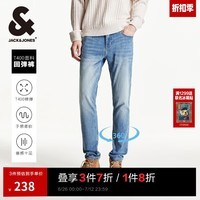 杰克·琼斯(JACK&JONES)春夏季男装牛仔裤男弹力修身裤子男百搭男裤休闲男士牛仔裤四季款 E39 牛仔蓝 29 170 W29/L30